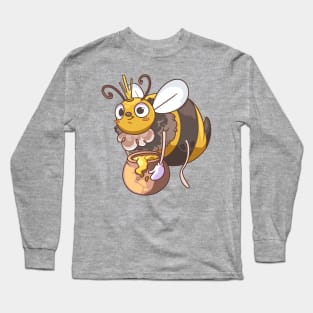 Bee Cartoon Honey Long Sleeve T-Shirt